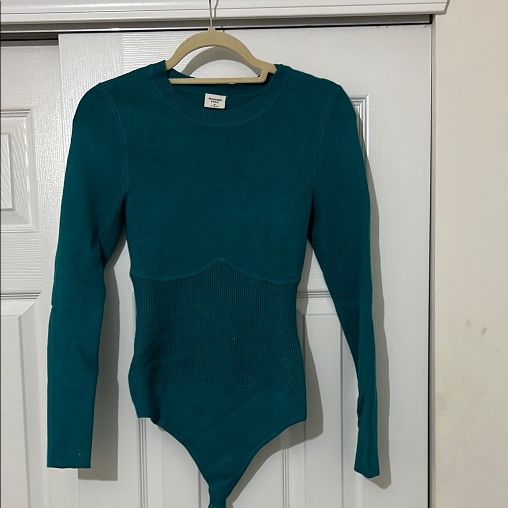 Teal Long Sleeve Bodysuit